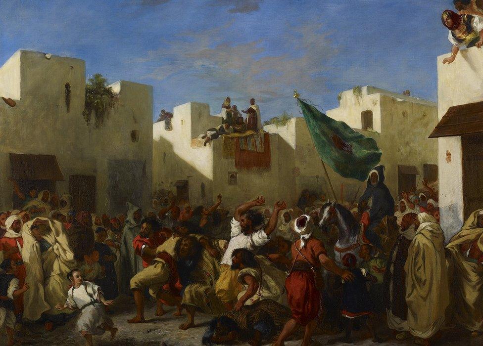 Convulsionists of Tangier, Eugene Delacroix, 1837-8