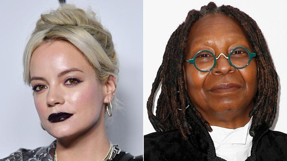 Lily Allen and Whoopi Goldberg