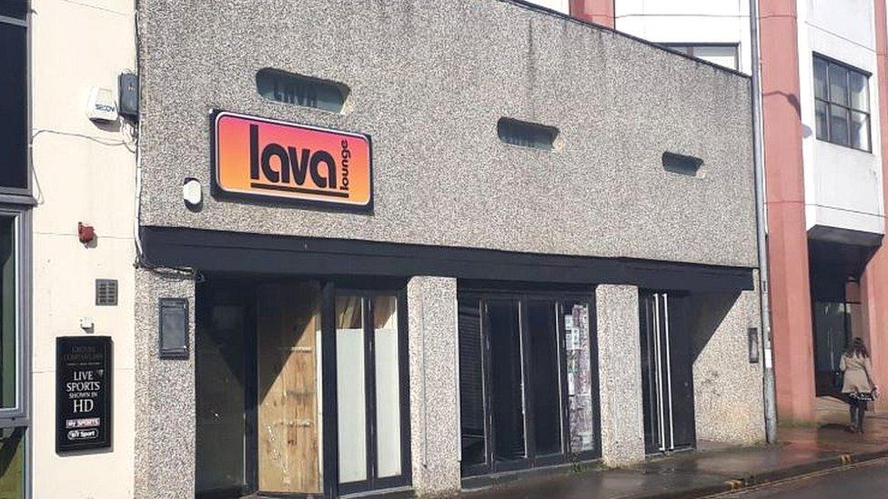 An external shot of the front of the Lava Lounge in Swindon