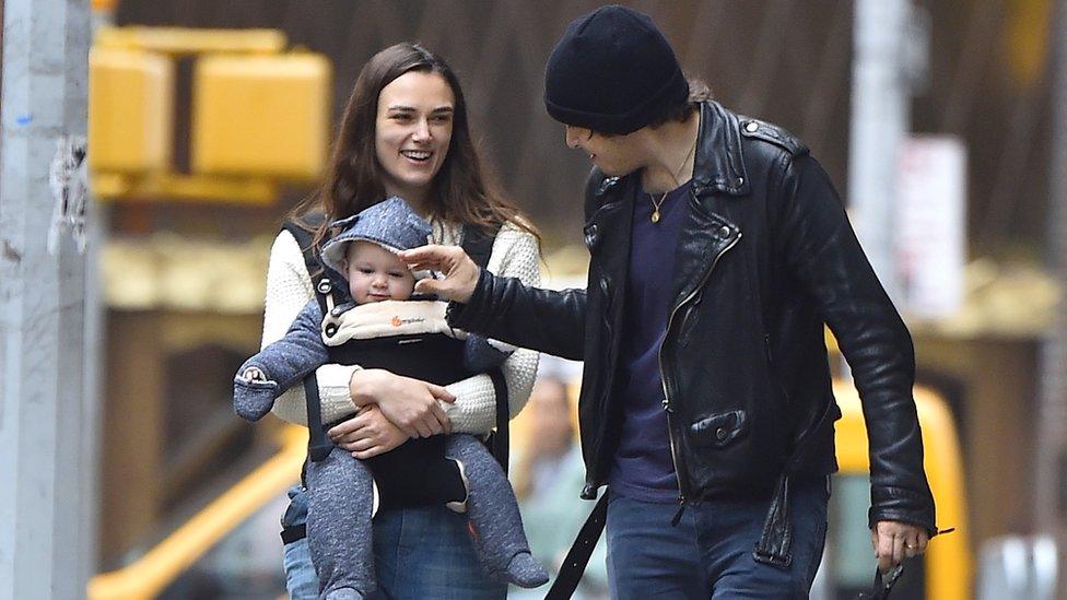 Keira Knightley with her daughter Edie in 2015.