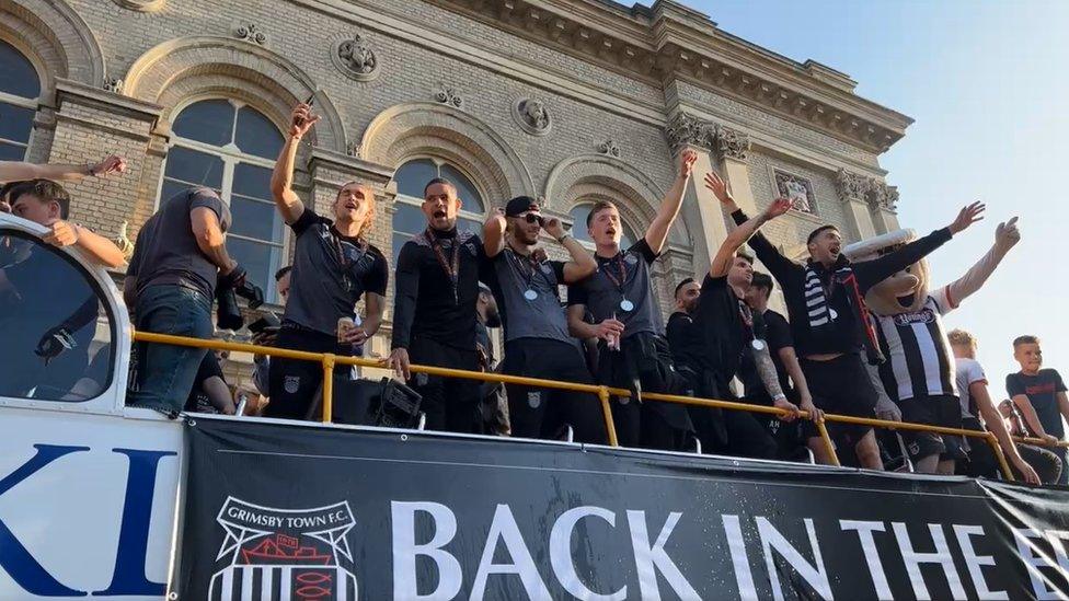 Grimsby Town open-top bus tour