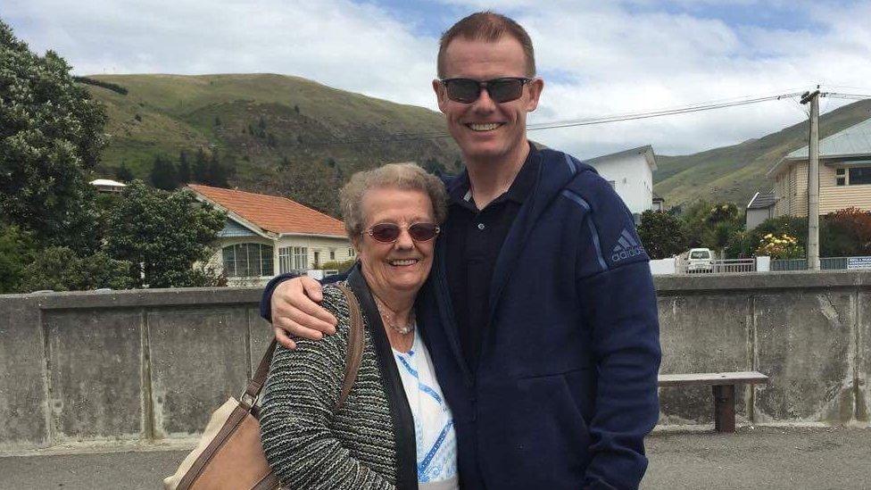 Kevin Carr and his mother Maureen