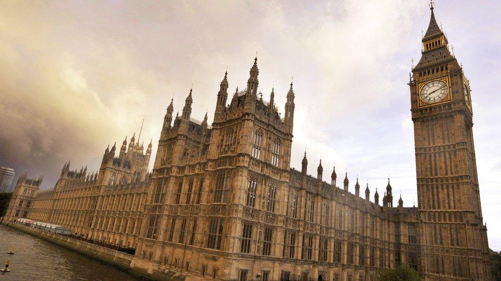 Houses of Parliament in London.