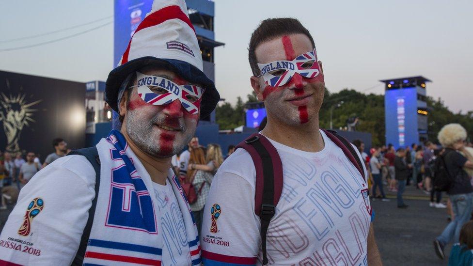 Football fans from England