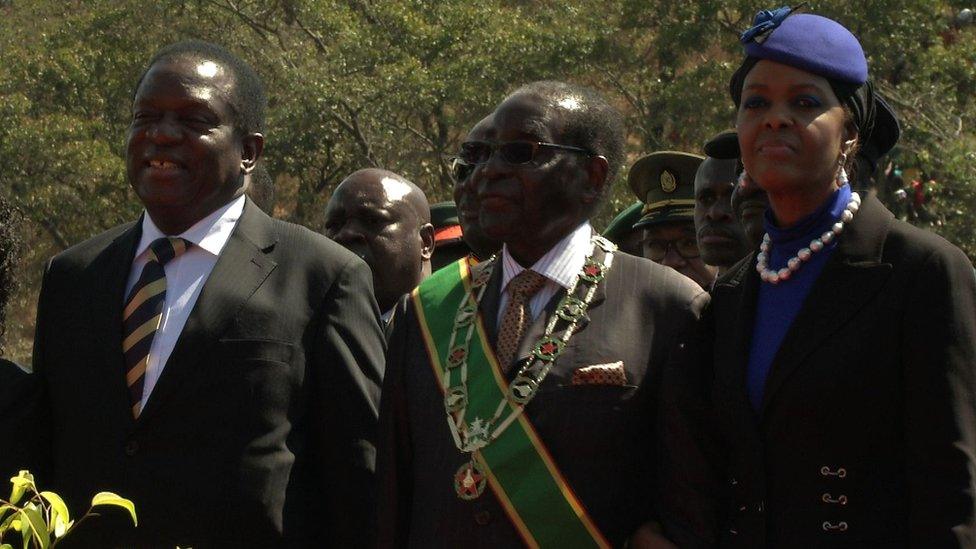 Emmerson Mnangagwa, Robert Mugabe, Grace Mugabe