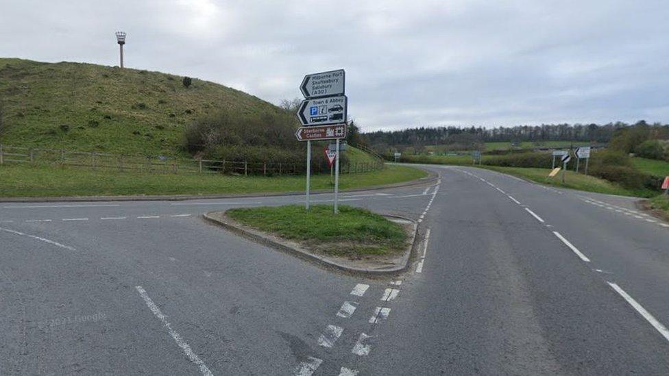 junction between the A352 and New Road