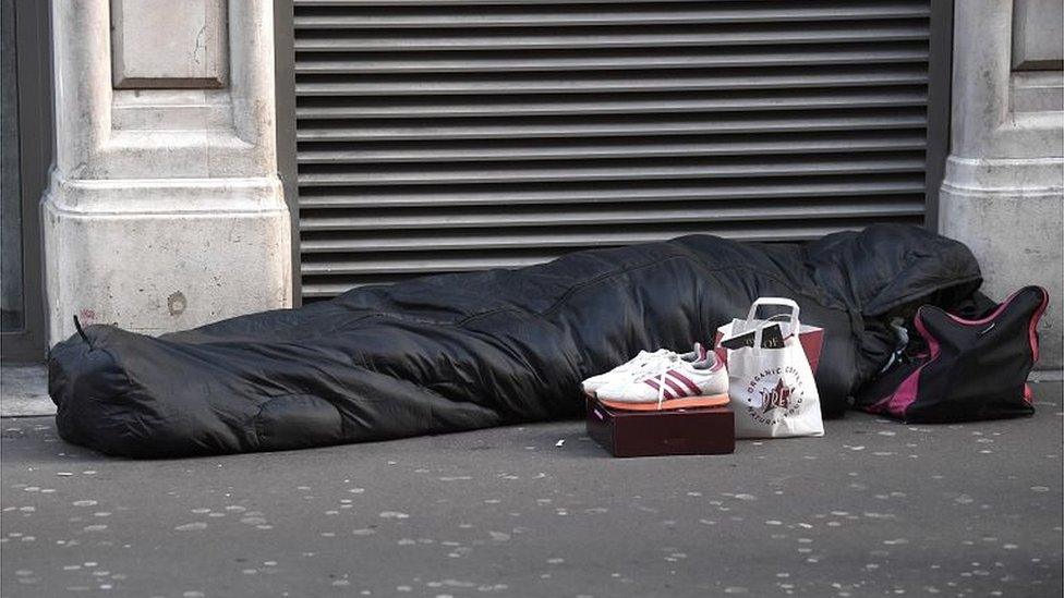 A rough sleeper