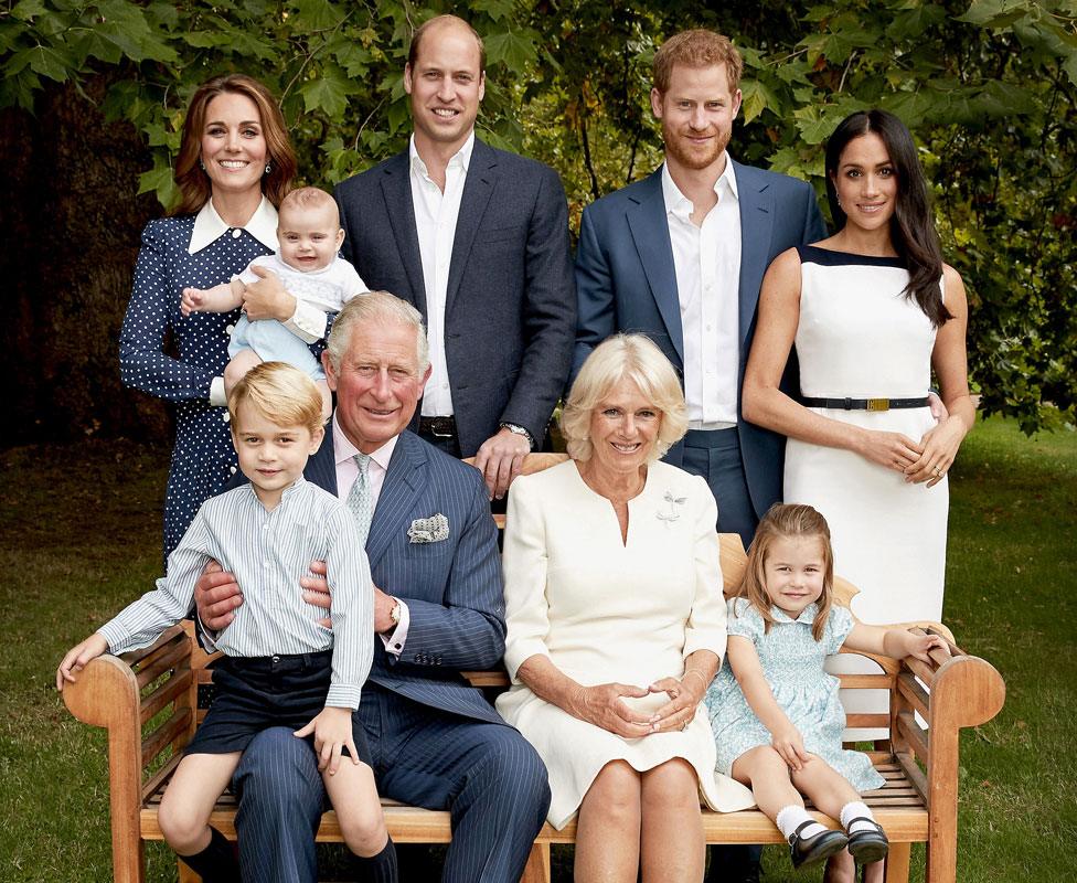 Prince Charles with his family at Clarence House