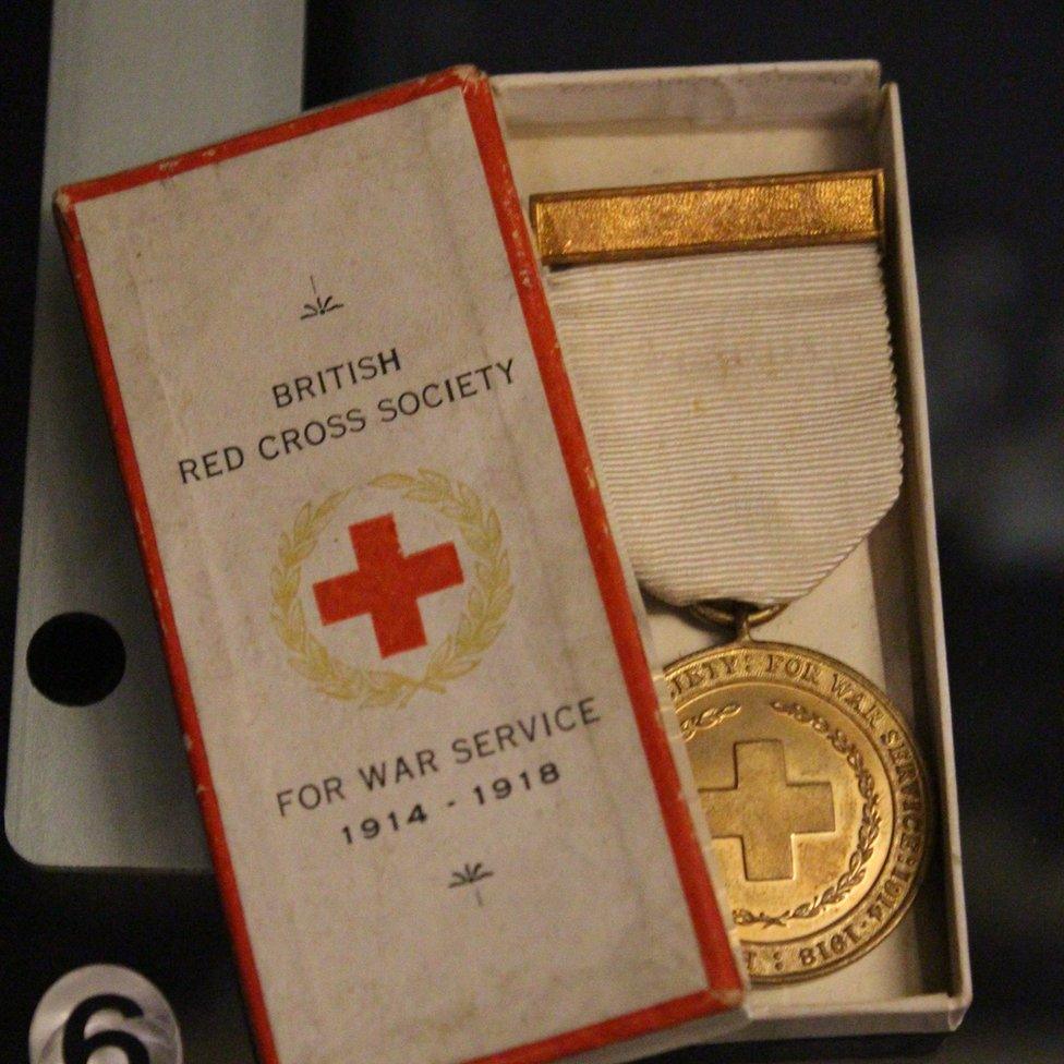 Alice Liddell’s Red Cross medal