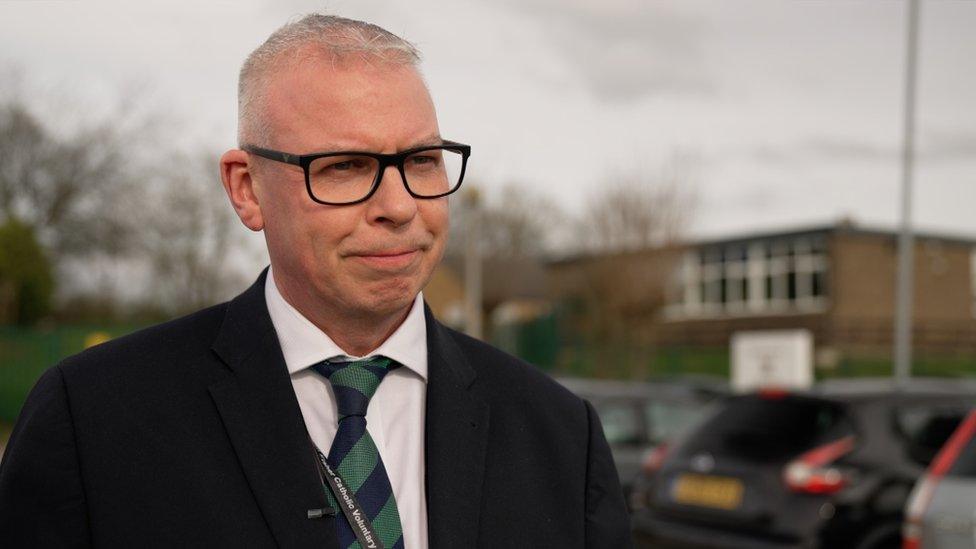 Karl Mackey, head of St John Fisher Catholic Academy in Dewsbury