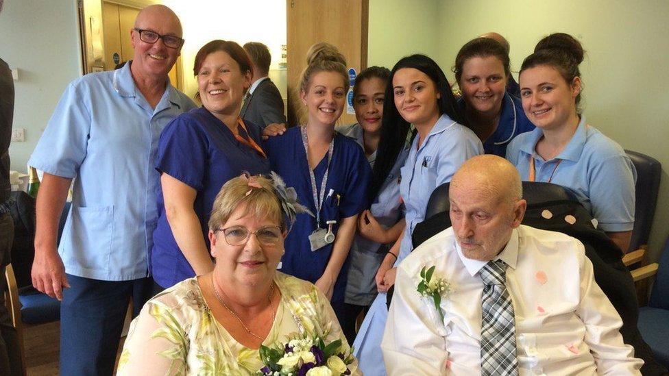 Doris Fountain and Daniel Williams' wedding at Norwich Community Hospital