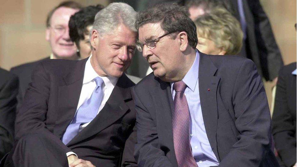 bill clinton and john hume