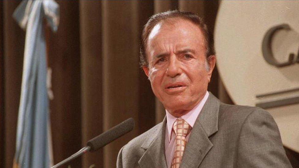 Carlos Menem in 1999