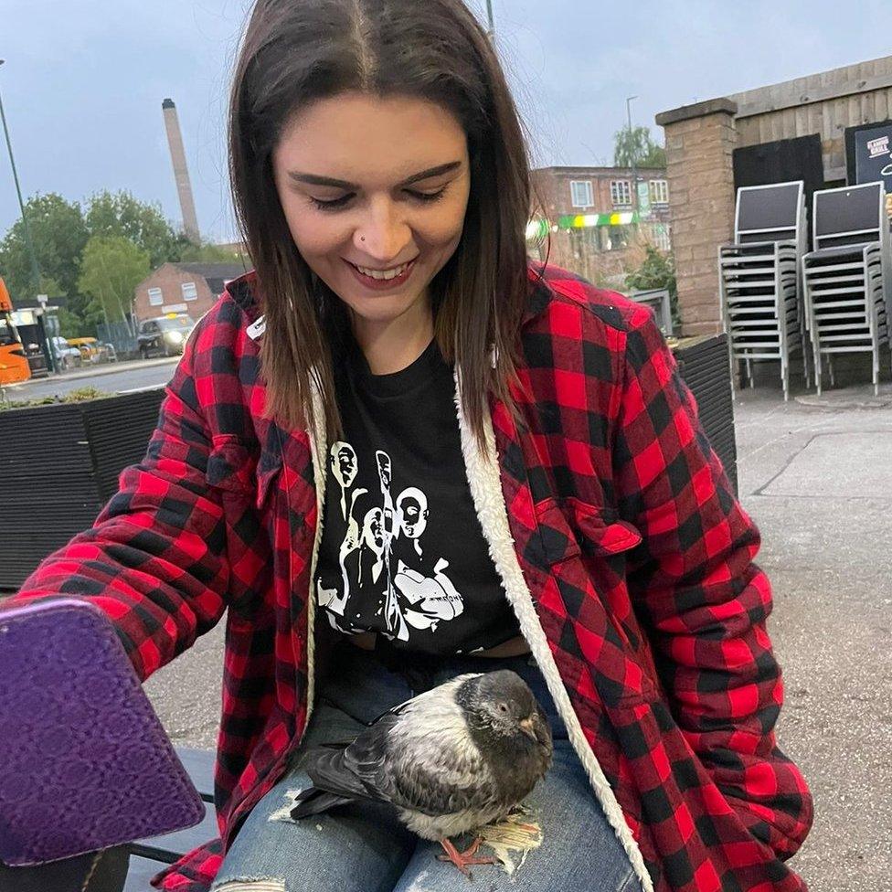 Hannah Hall with Penny not long after they first met