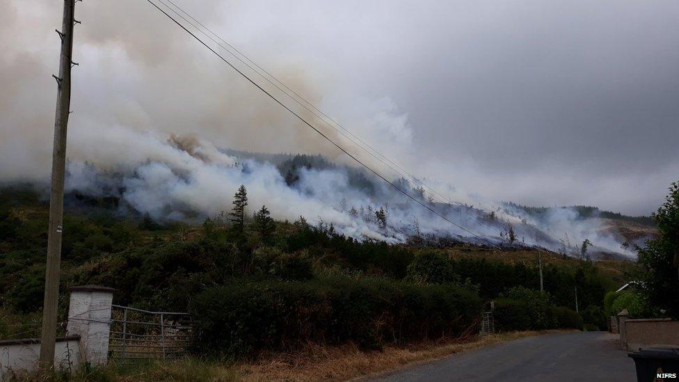 Fire at Slieve Gullion