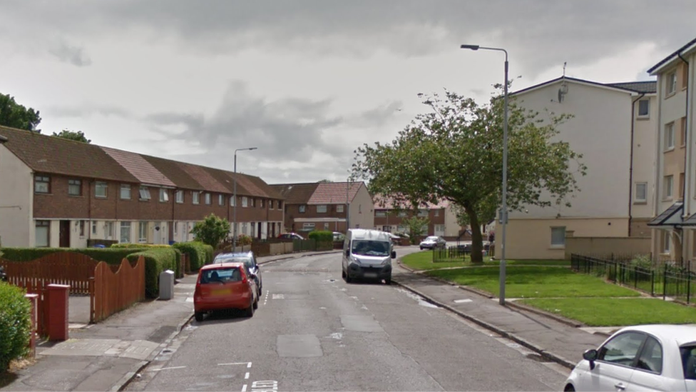 The street in Ayr where a man was stabbed