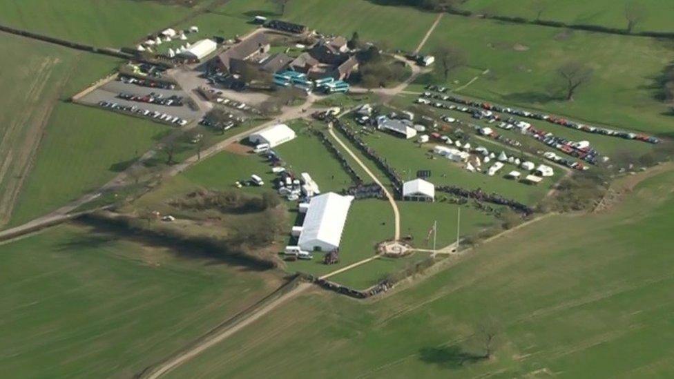 Bosworth Battlefield site from above