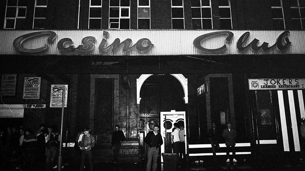 Exterior of Wigan Casino in 1981