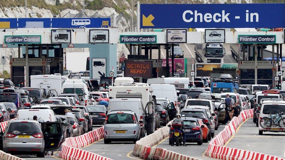 Queues at Dover on 12 July