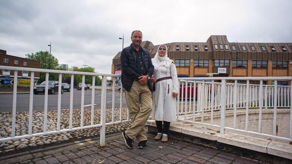 Abed Al Souways and his wife Ghaydaa