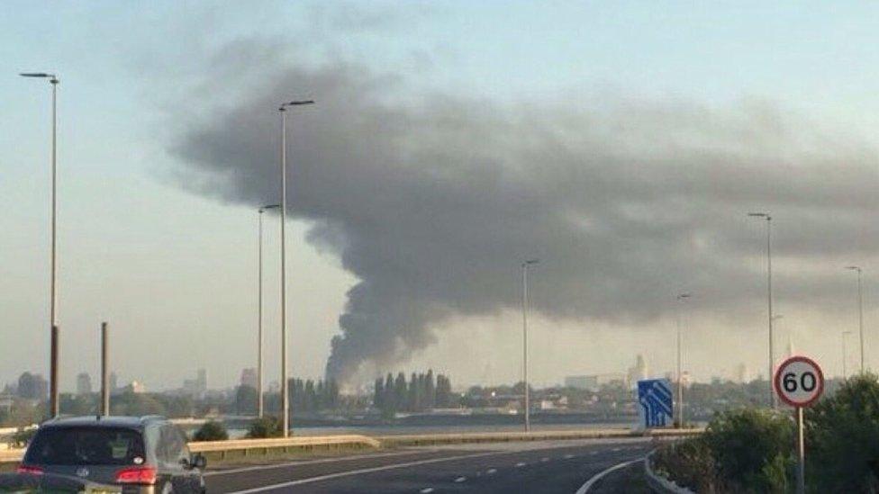 Portsmouth dockyard fire