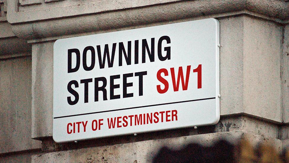 Downing Street sign