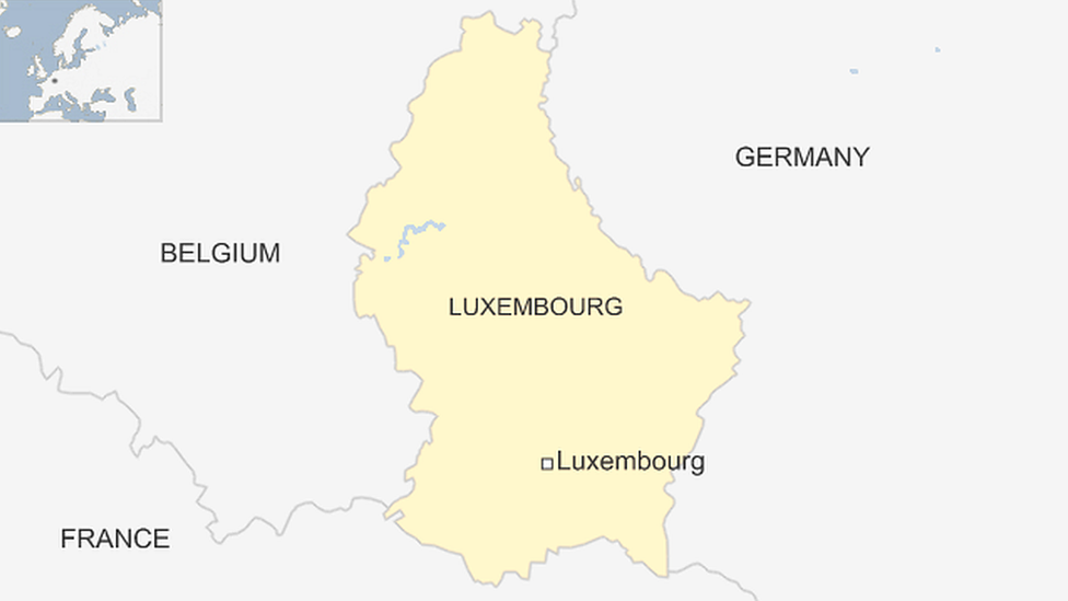 Map of Luxembourg