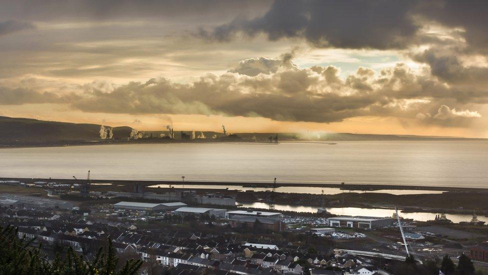 Port Talbot steel works