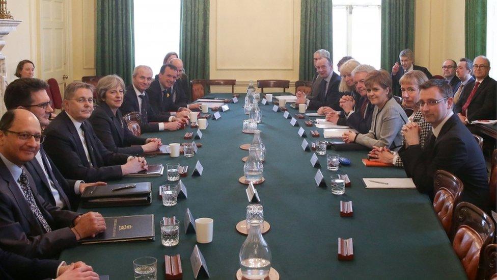 Meeting between Theresa May and Nicola Sturgeon in Downing Street