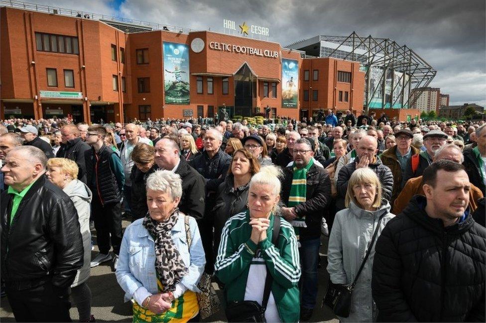 Fans at Celtic Park