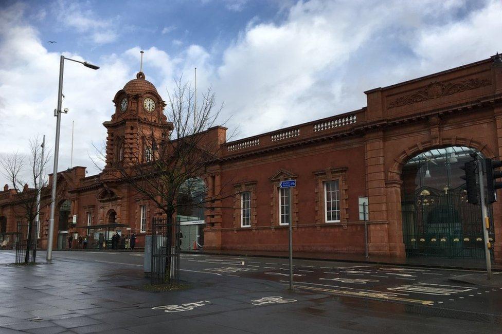 Nottingham railway station on Monday 15 January