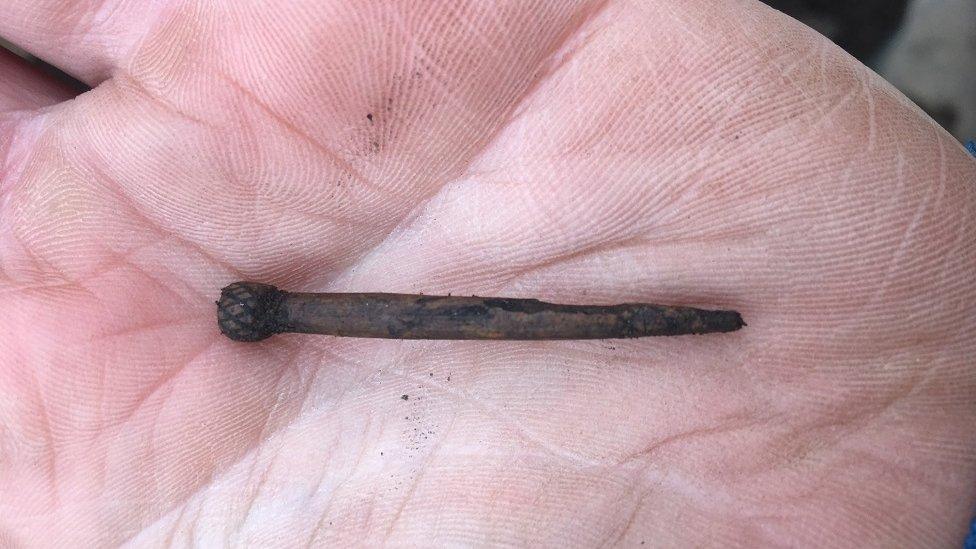 A bramble headed dress or hair pin