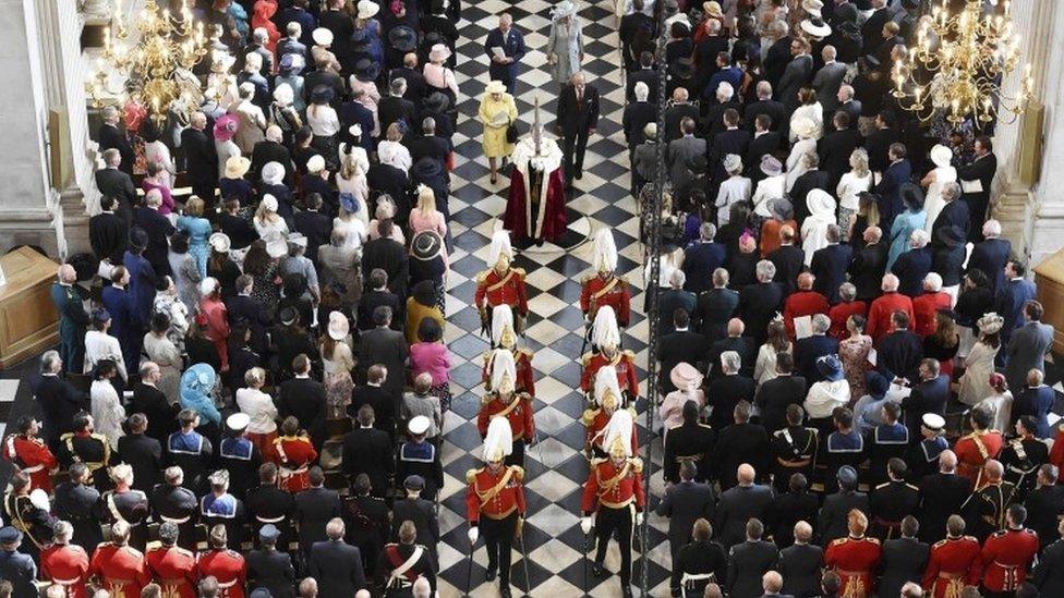 The congregation at St Paul's