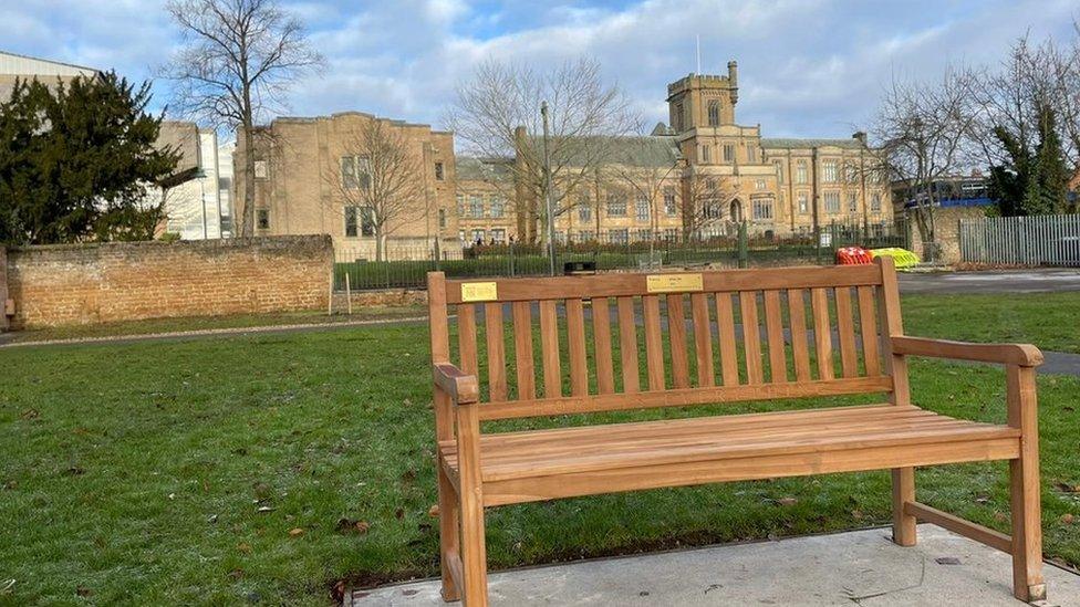 Bench in Highfields Park