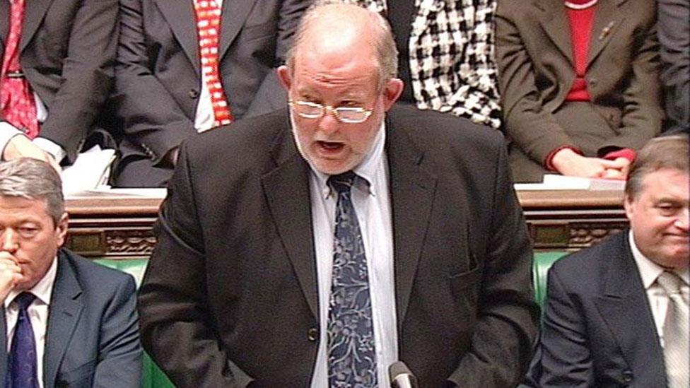 Charles Clarke in Parliament at beginning of tuition fees debate