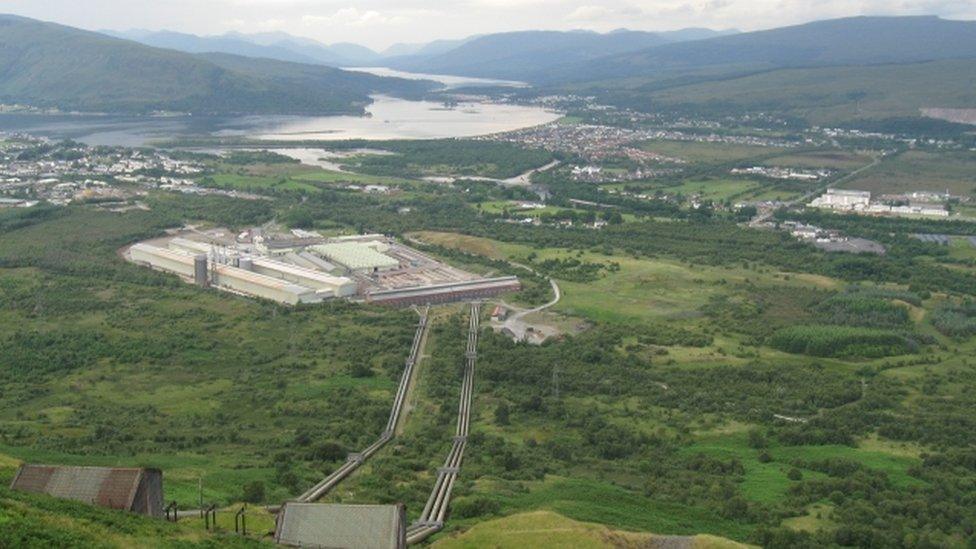 Part of the hydro and smelting complex