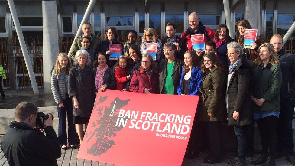 Labour fracking photocall