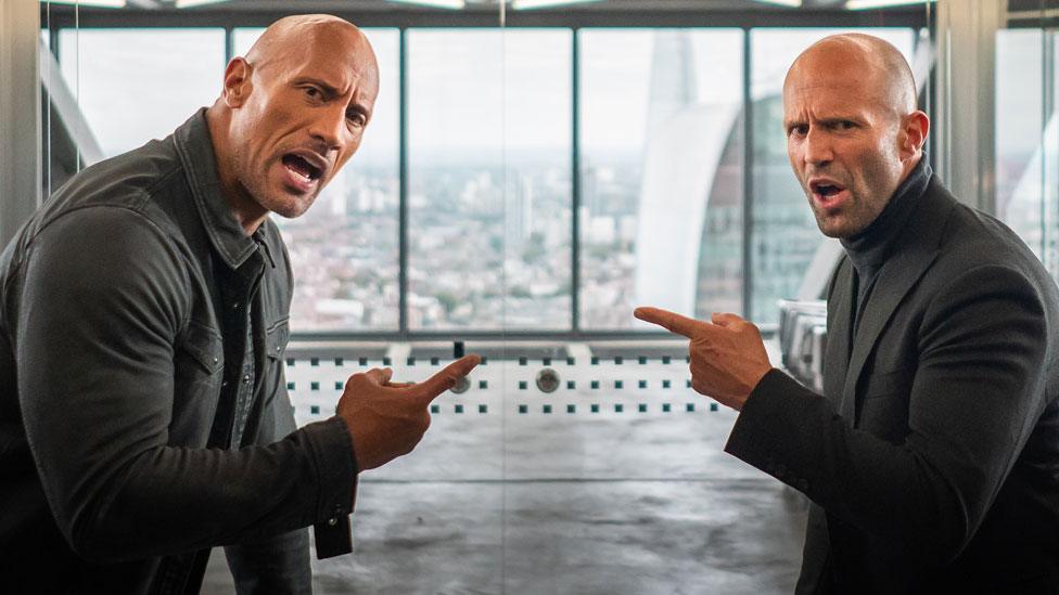 Dwayne Johnson and Jason Statham in Fast & Furious: Hobbs & Shaw