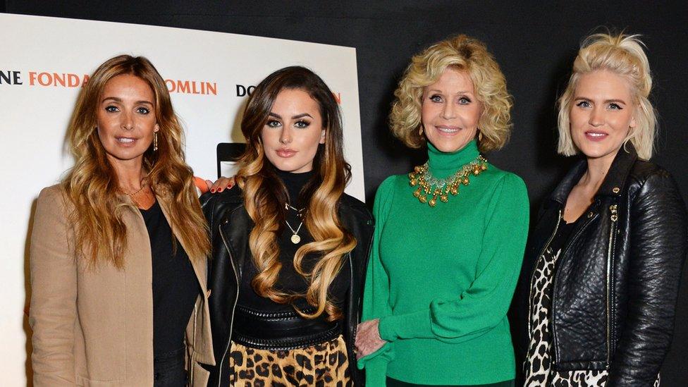 Louise Redknapp, Amber Davies, Jane Fonda and Natalie McQueen.