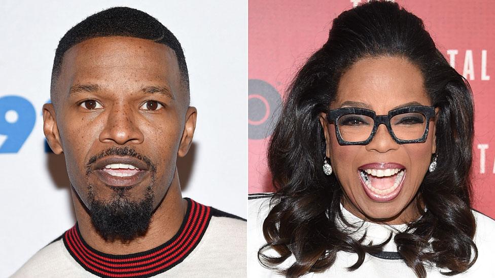 Jamie Foxx and Oprah Winfrey