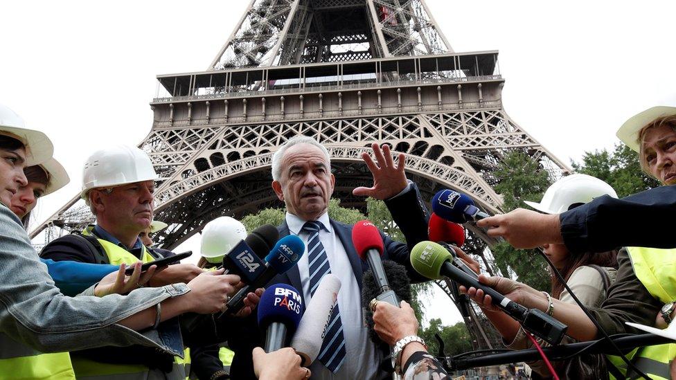 Bernard Gaudillère, president of the Société d'Exploitation de la Tour Eiffel (SETE)