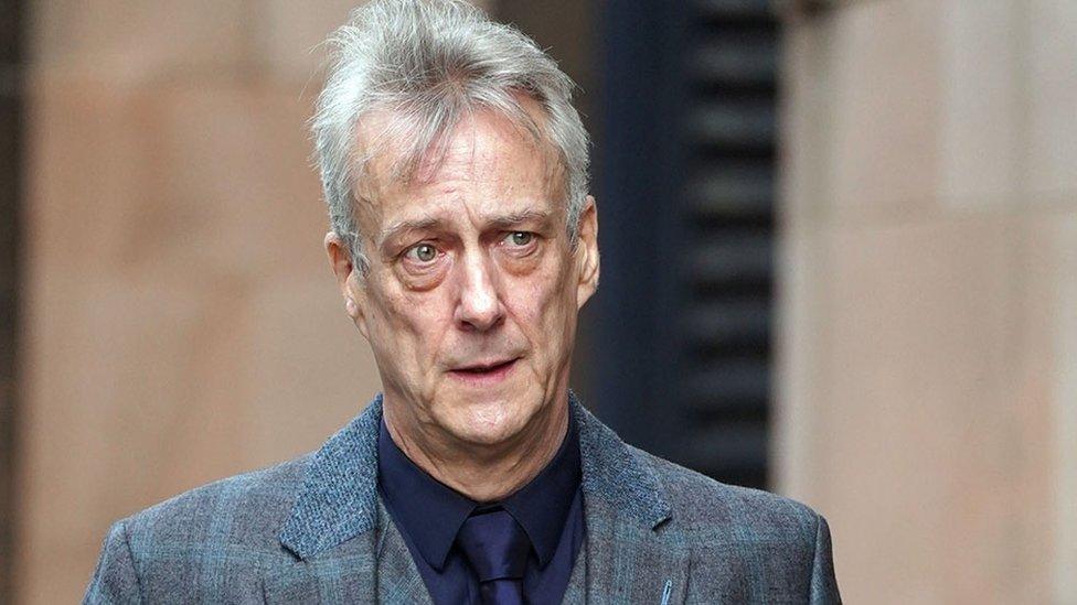 Actor Stephen Tompkinson arriving at court