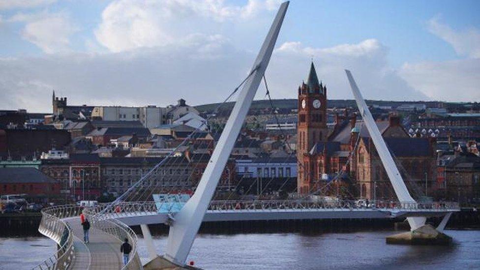 Peace Bridge in Londonderry