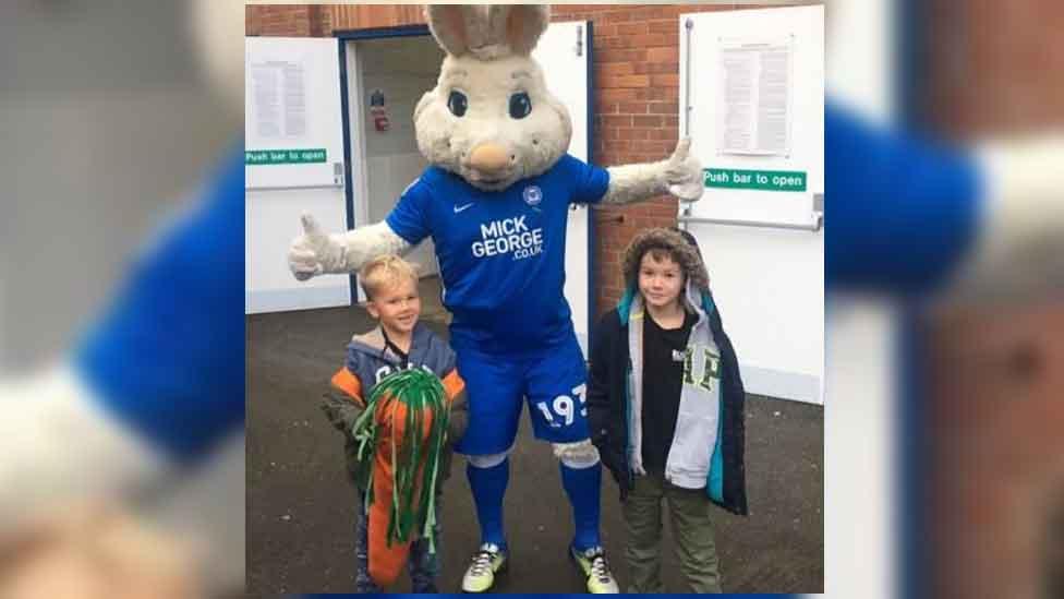 Liam and George at Peterborough Utd