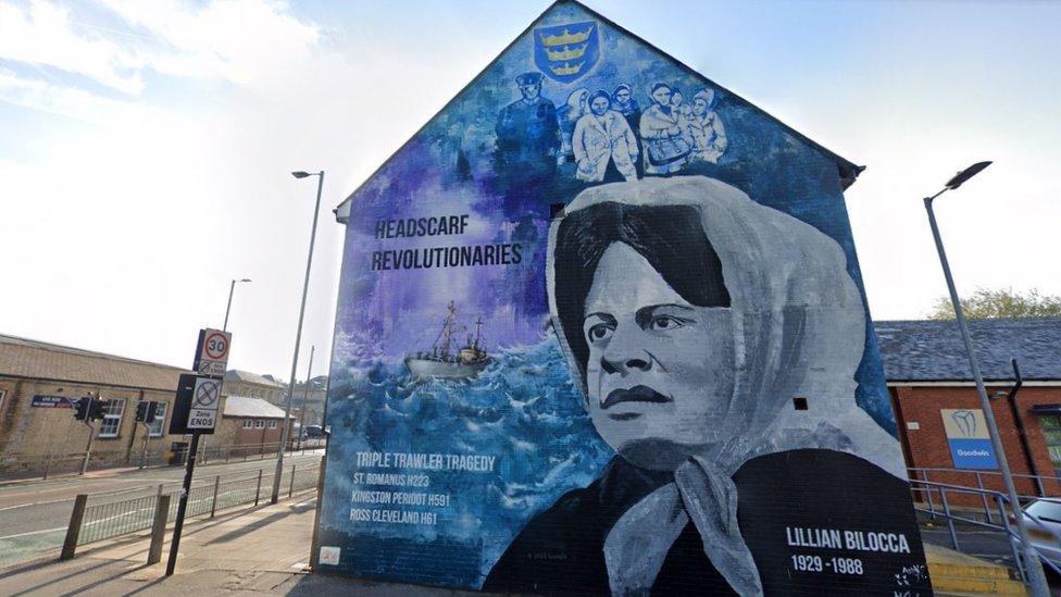 A mural in tribute to Lillian Bilocca