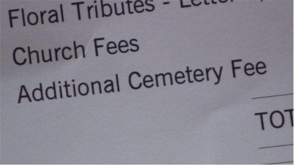 funeral invoice