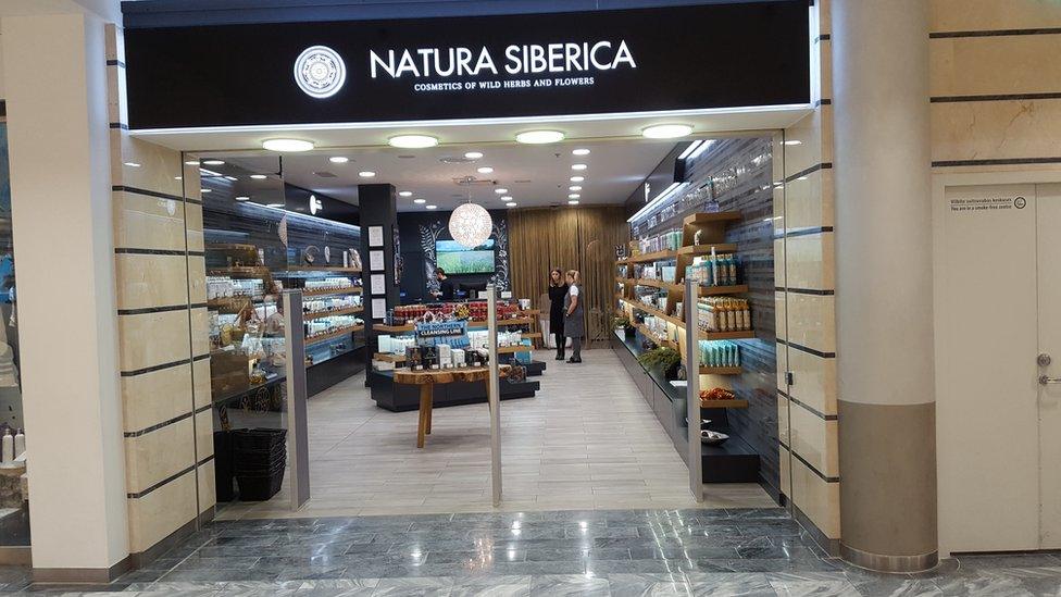 Natura Siberica's shop in Estonia