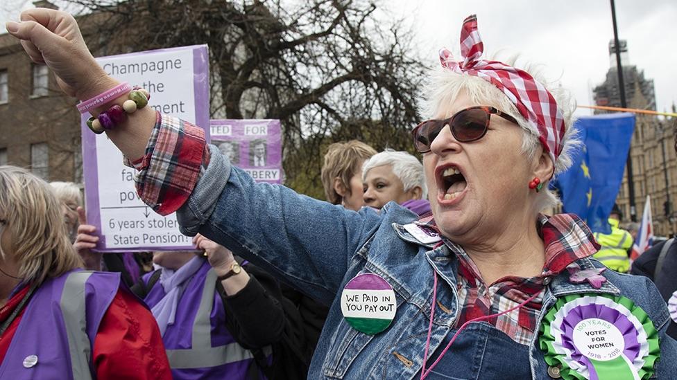 Waspi campaigner in Westminster