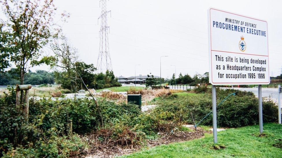 Filton Abbey Wood MOD site before construction began