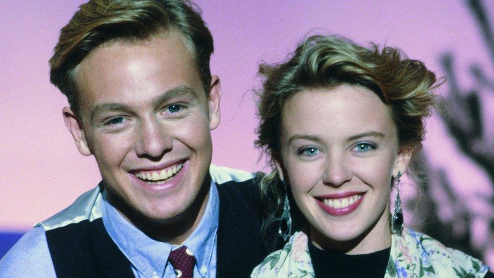 Jason Donavan and Kylie Minogue